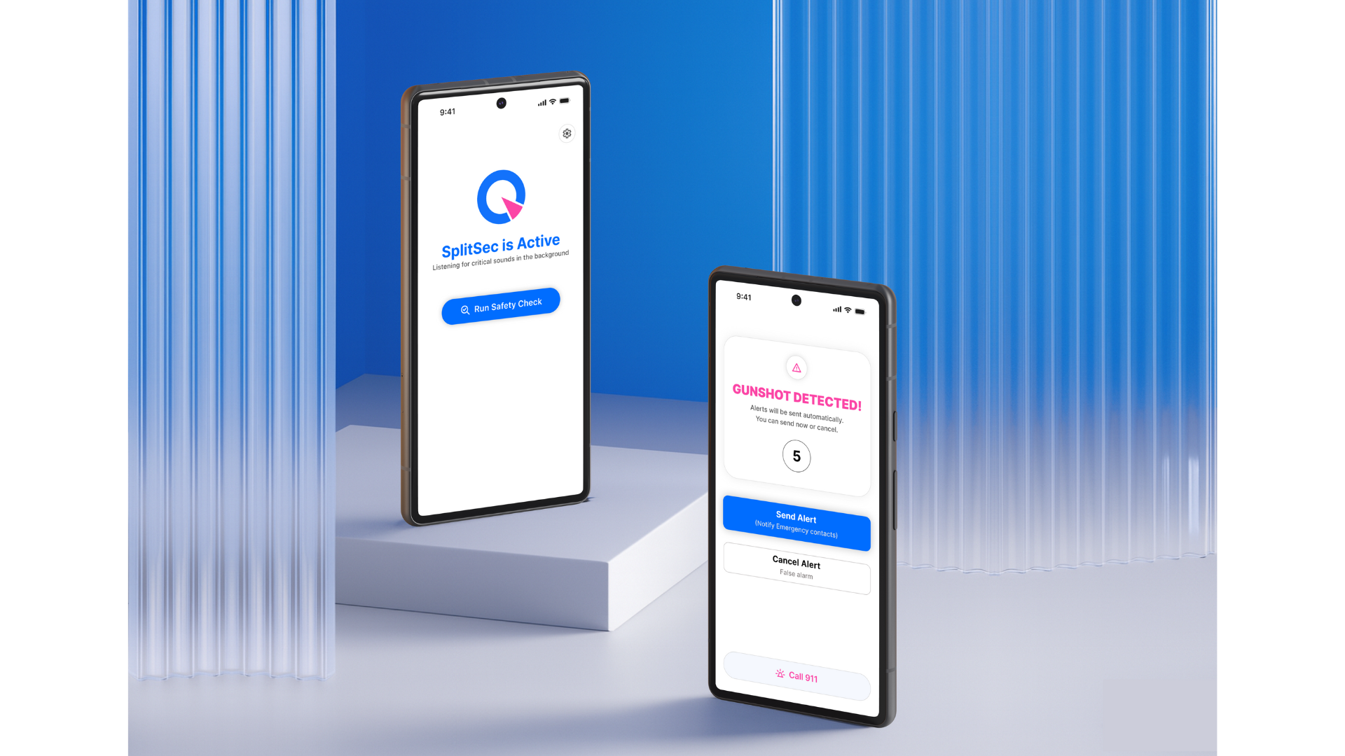 SplitSec AI reveals privacy-first gunshot detection app providing real-time alerts for personal and community safety.