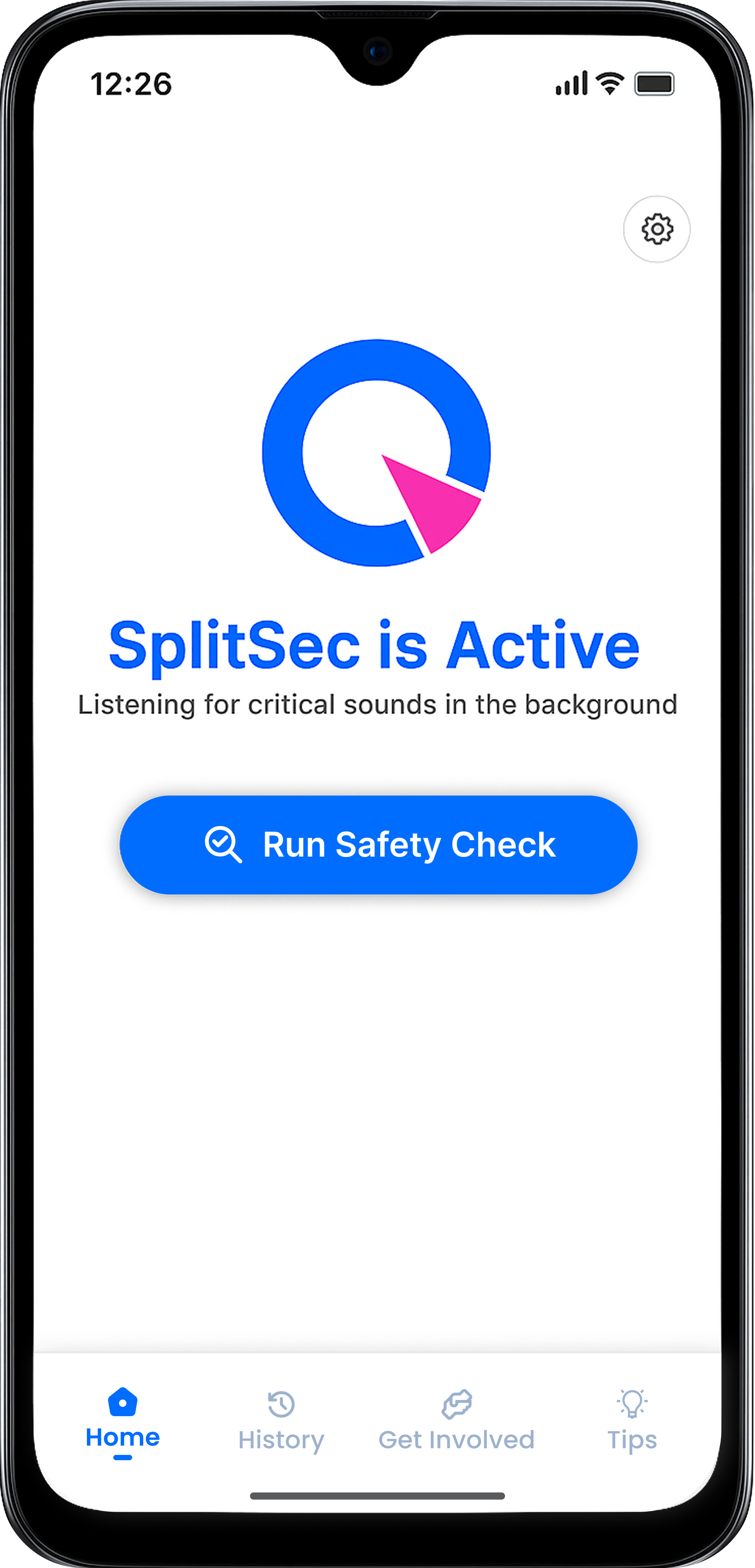 SplitSec AI App Screenshot
